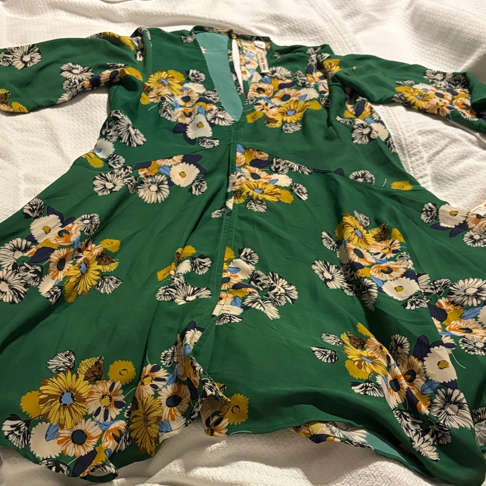 Uncle Frank Green Floral Dress